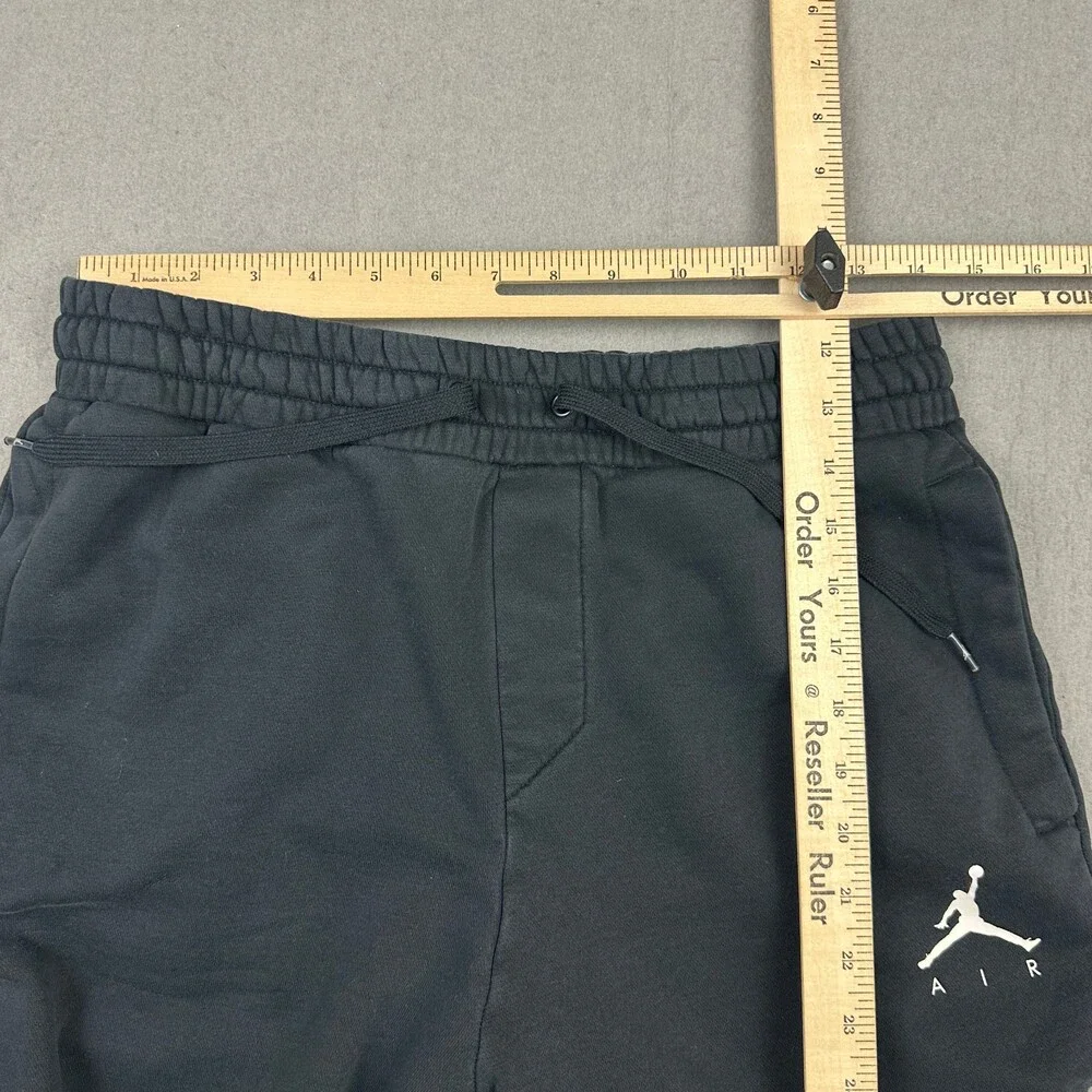 Jordan Pants Men Medium Black Solid Jogger Sweatpants Jumpman Basketball M